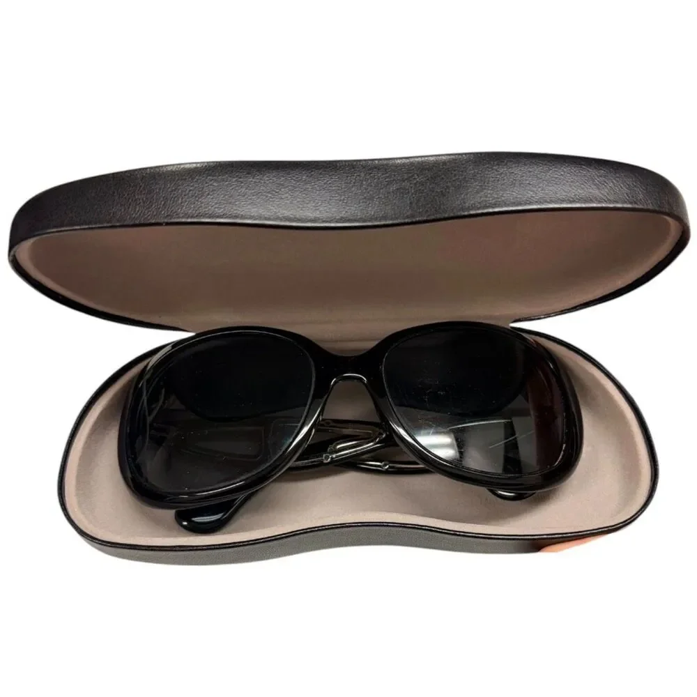 Michael Kors Sanibel Black Oversized Cutout Sunglasses MKS664 Frames ***READ
